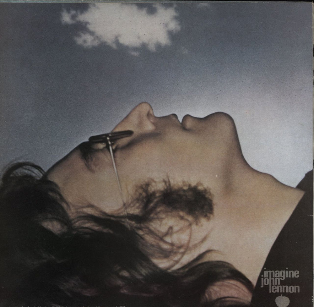 John Lennon Imagine + Poster UK vinyl LP album (LP record)