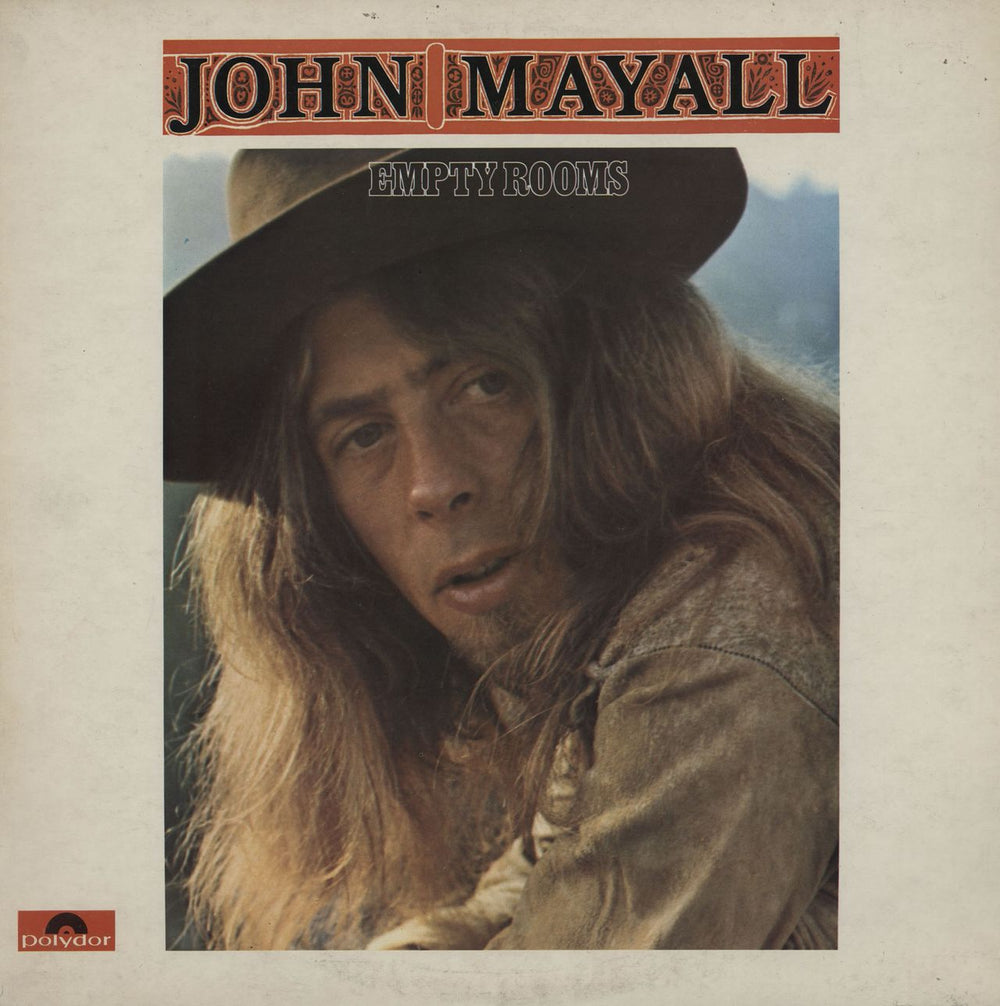 John Mayall Empty Rooms + Insert - EX UK vinyl LP album (LP record) 583580