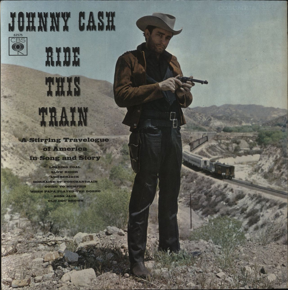 Johnny Cash Ride This Train - 2nd UK vinyl LP album (LP record) 62575