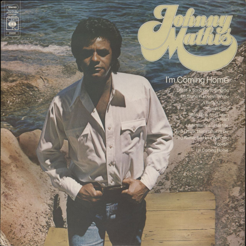 Johnny Mathis I'm Coming Home UK vinyl LP album (LP record) 65690