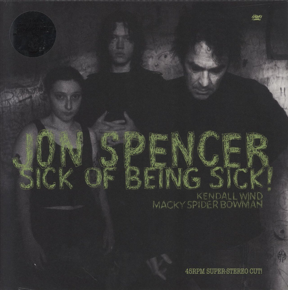 Jon Spencer Sick Of Being Sick - Clear Vinyl - Sealed US vinyl LP album (LP record) BR68LP / SHOV37