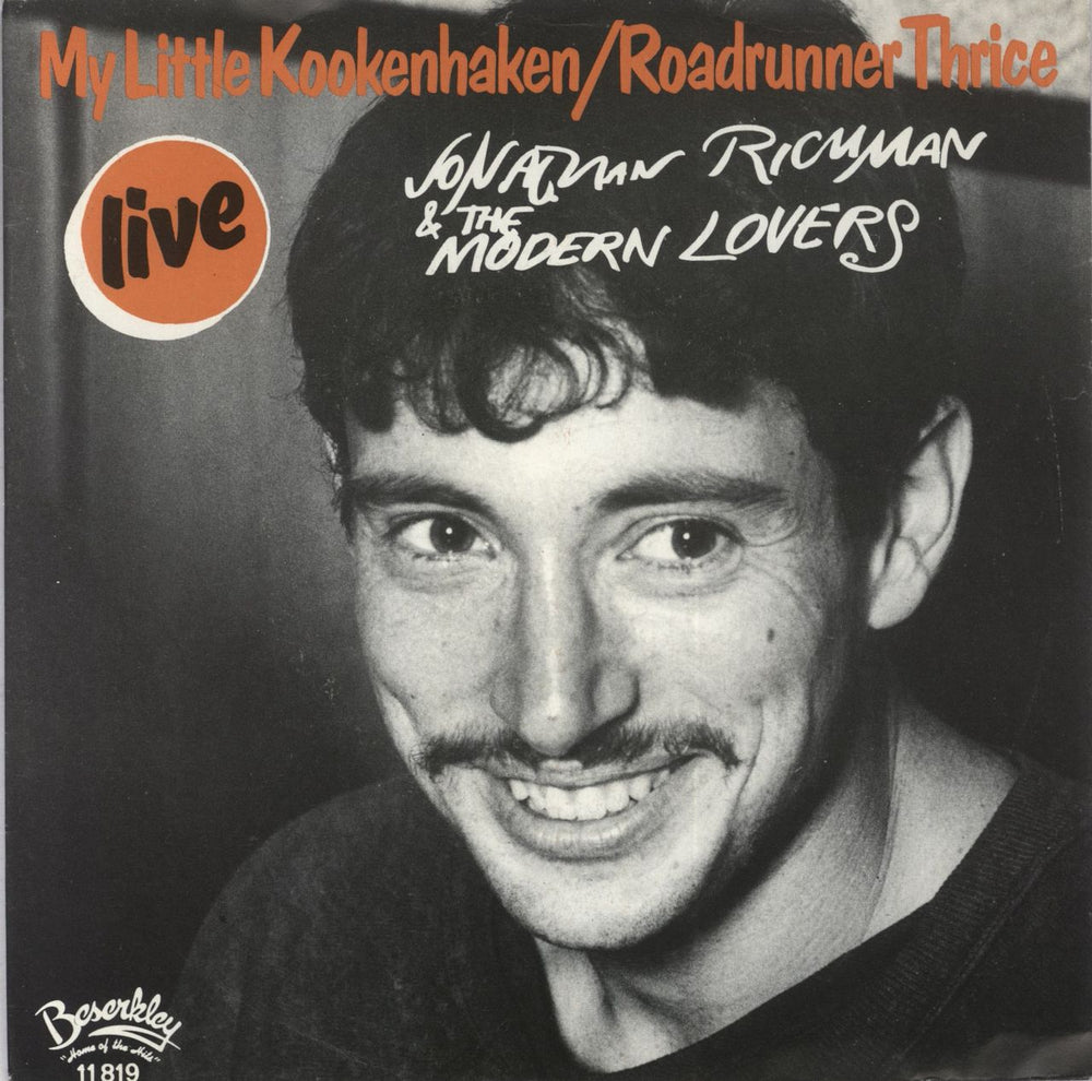 Jonathan Richman & The Modern Lovers My Little Kookenhaken / Roadrunner Thrice Dutch 7" vinyl single (7 inch record / 45) 11819