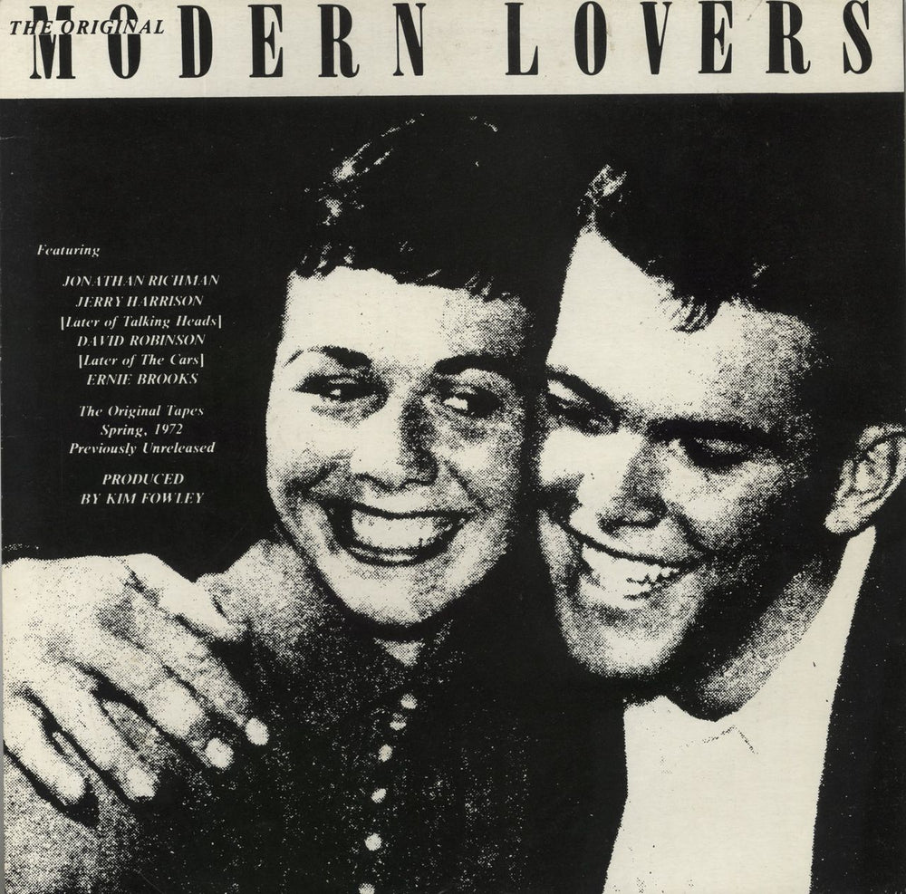 Jonathan Richman & The Modern Lovers The Original Modern Lovers UK vinyl LP album (LP record) LBOM1