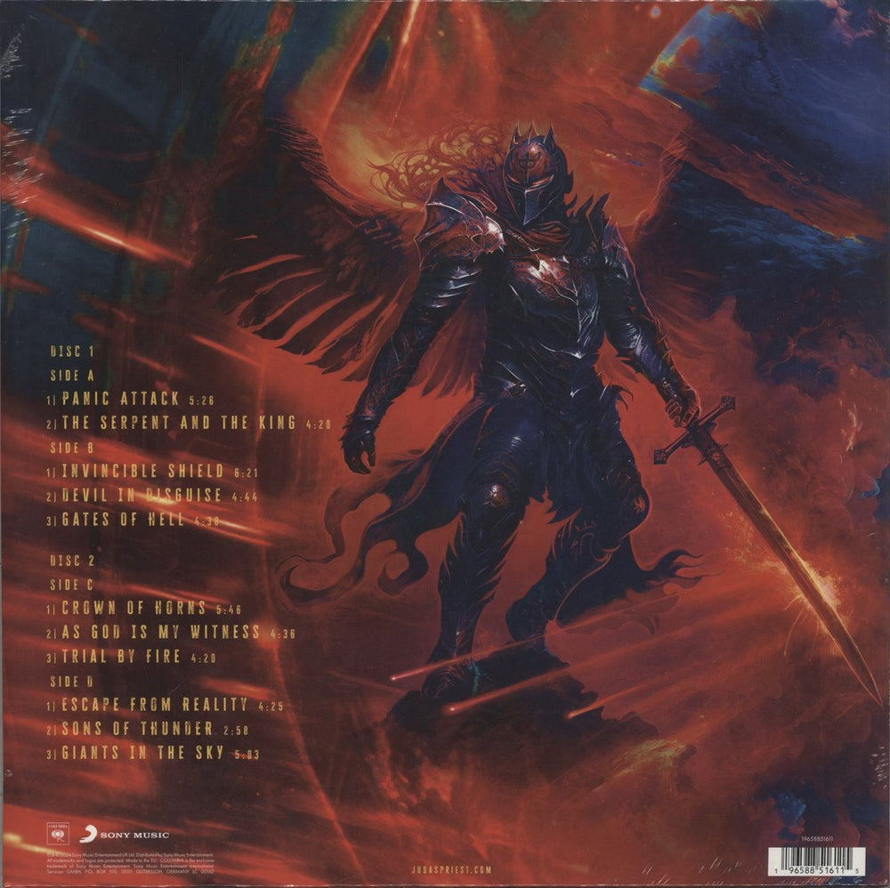 Judas Priest Invincible Shield - Sealed + Signed Insert UK 2-LP vinyl record set (Double LP Album) 196588516214