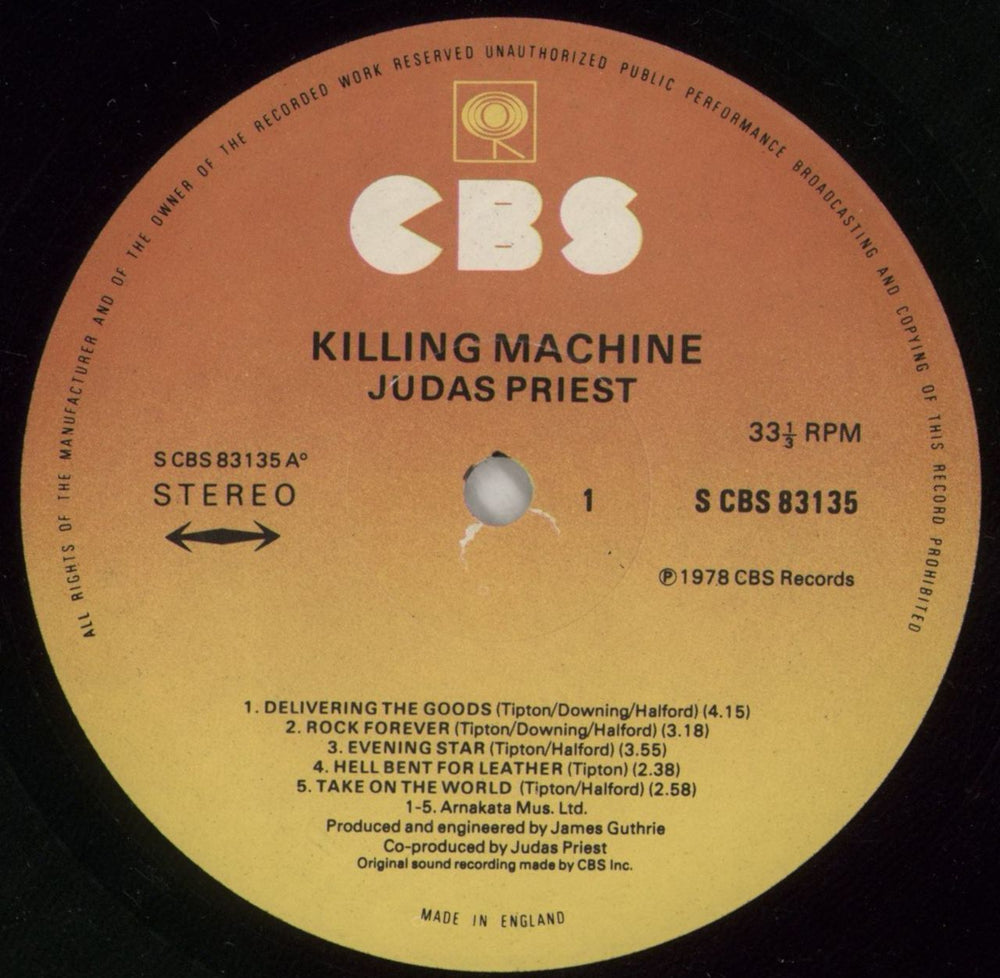 Judas Priest Killing Machine - VG UK vinyl LP album (LP record) JUDLPKI869773