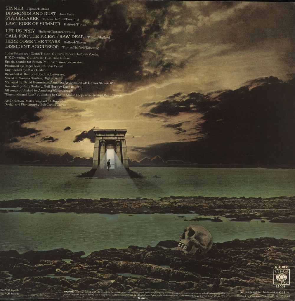 Judas Priest Sin After Sin UK vinyl LP album (LP record)