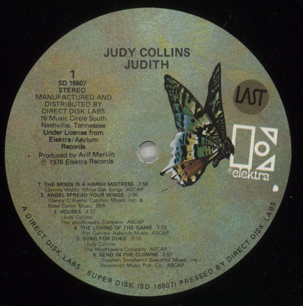 Judy Collins Judith - Special Edition US vinyl LP album (LP record) JUCLPJU874435