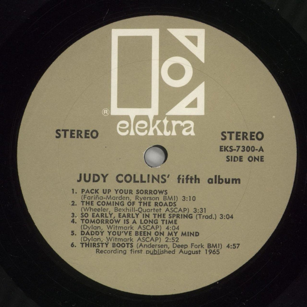 Judy Collins Judy Collins' Fifth Album UK vinyl LP album (LP record) JUCLPJU875483