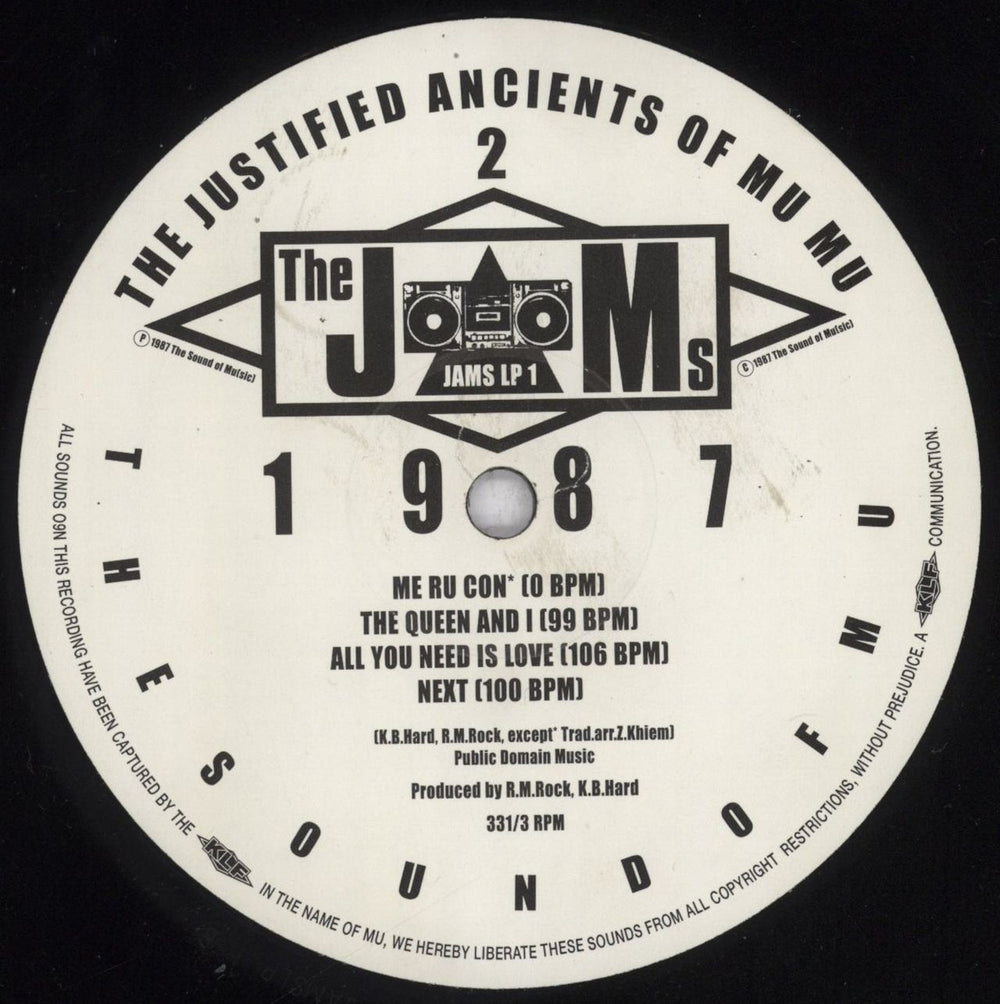 Justified Ancients Of Mu Mu 1987 What The F**k's Going On? - VG UK vinyl LP album (LP record) JMULPWH835933