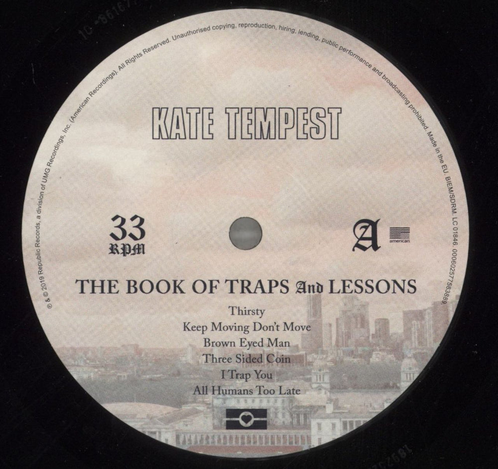 Kae Tempest The Book Of Traps And Lessons + Lyric Booklet - EX UK vinyl LP album (LP record) K-4LPTH877648