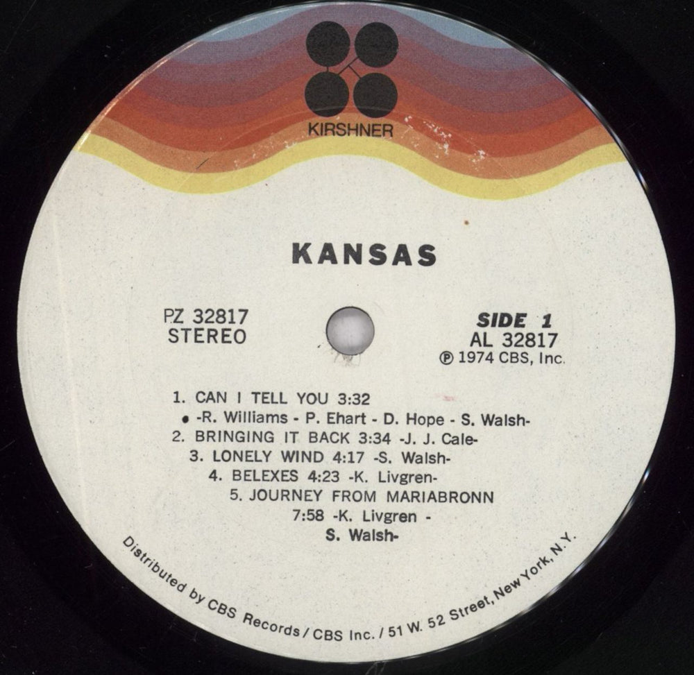 Kansas Kansas US vinyl LP album (LP record) KNSLPKA839181