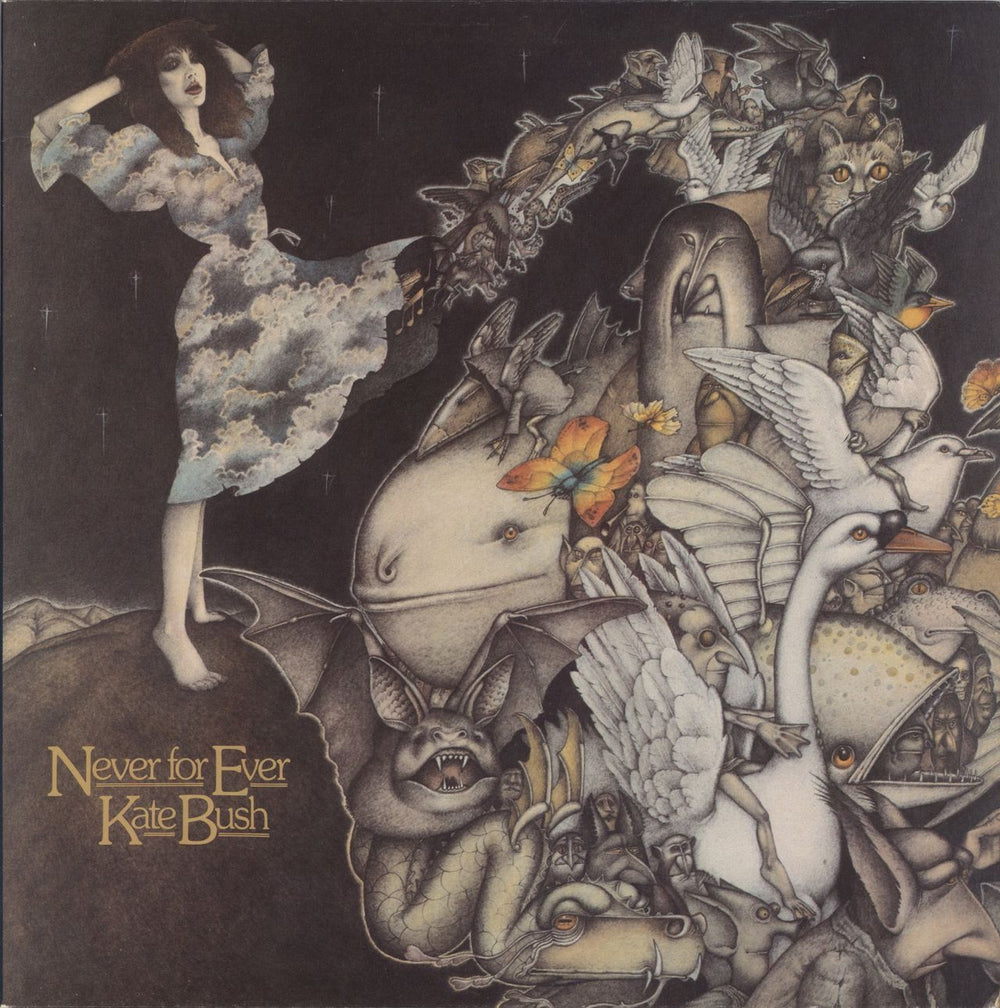 Kate Bush Never For Ever - 1st UK vinyl LP album (LP record) EMA794