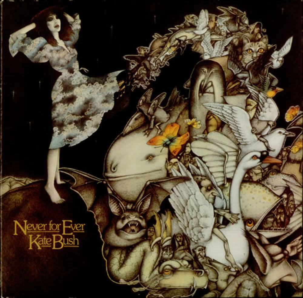 Kate Bush Never For Ever Canadian vinyl LP album (LP record) STAO6476