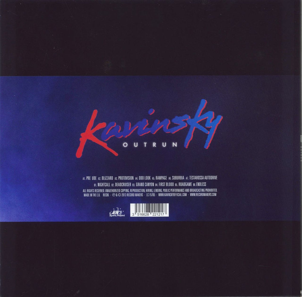 Kavinsky Outrun US vinyl LP album (LP record) 3516628221217