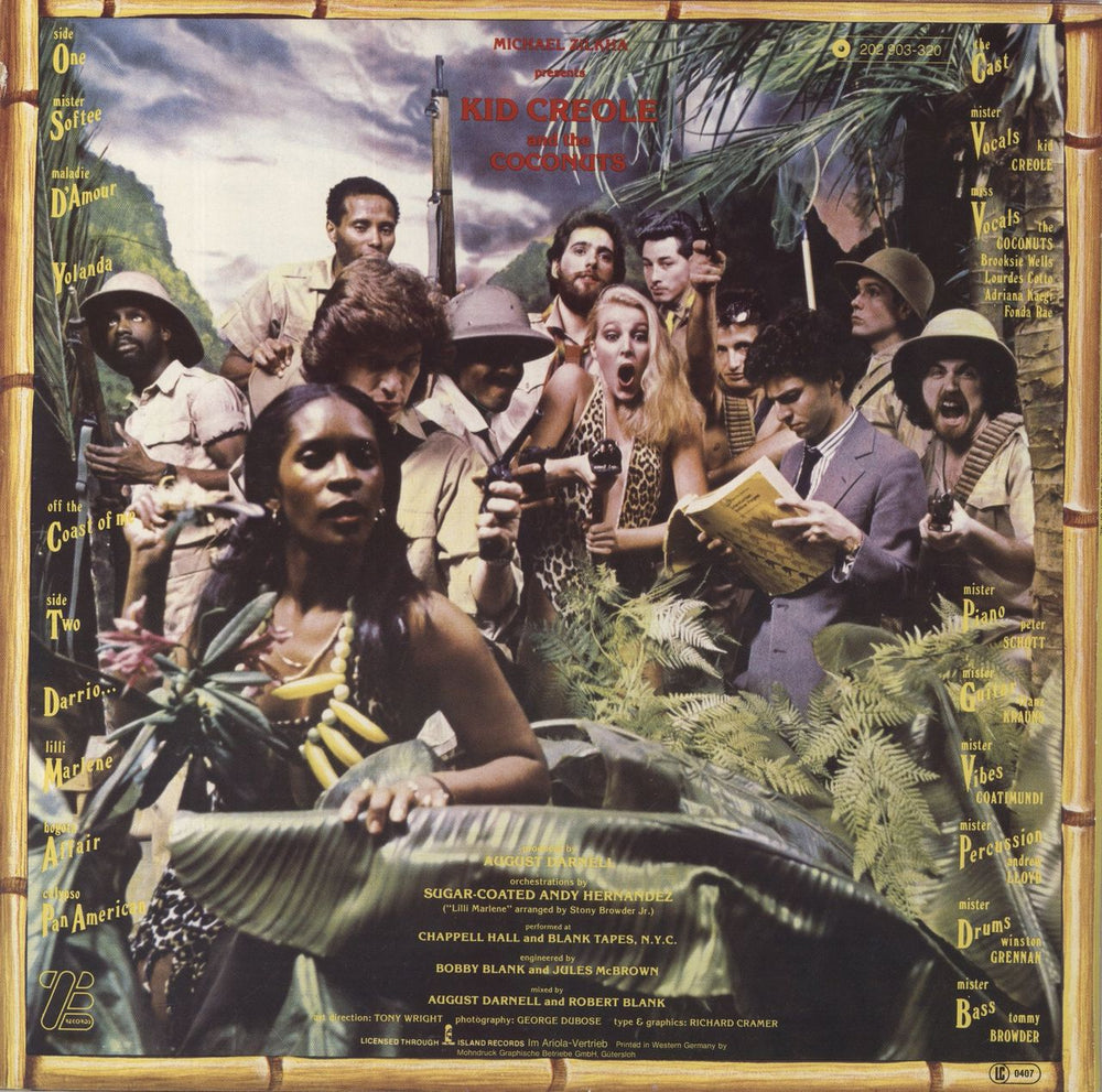 Kid Creole & The Coconuts Off The Coast Of Me German vinyl LP album (LP record)