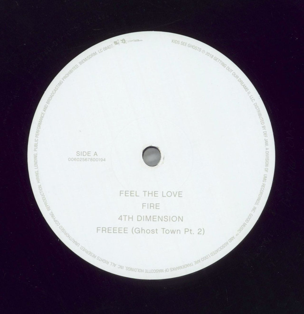 Kids See Ghosts Kids See Ghosts - 180gm UK vinyl LP album (LP record) 39ELPKI859632