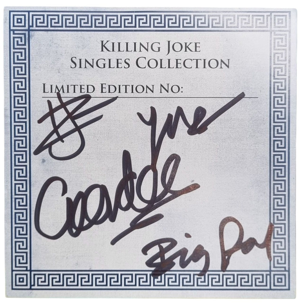 Killing Joke The Singles Collection 1979-2012 - Autographed UK DVD Single 2013