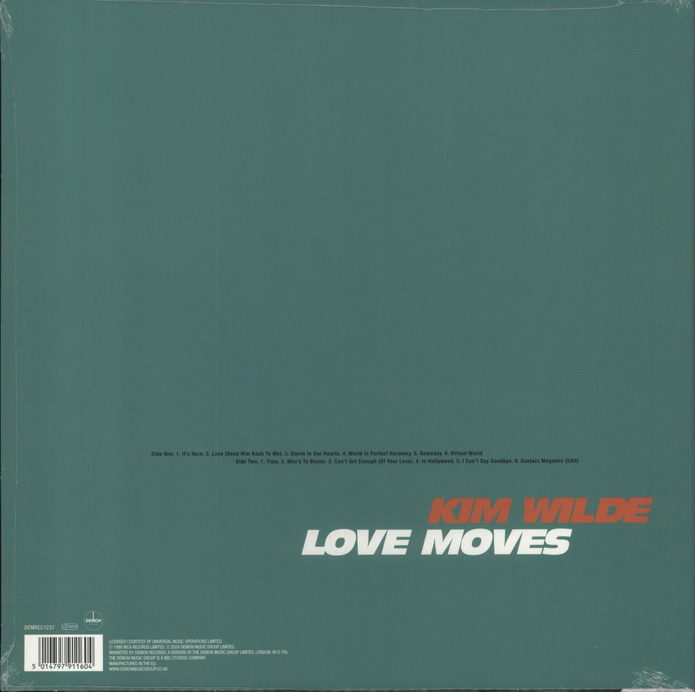 Kim Wilde Love Moves - Orange Vinyl - Sealed UK vinyl LP album (LP record) 5014797911604