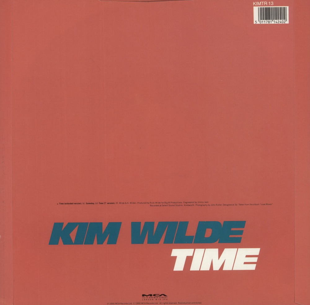 Kim Wilde Time UK 12" vinyl single (12 inch record / Maxi-single) 5011781142402