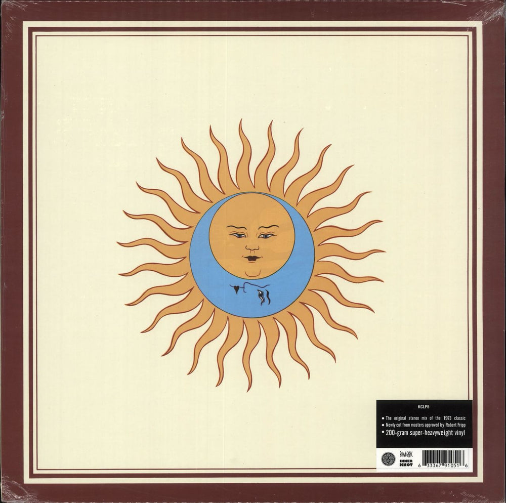 King Crimson Larks' Tongues In Aspic - 200 Gram Super Heavyweight Vinyl - Sealed UK vinyl LP album (LP record) KCLP5