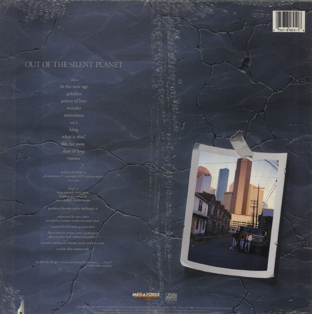 King's X Out Of The Silent Planet - 1st - stickered shrink US vinyl LP album (LP record)