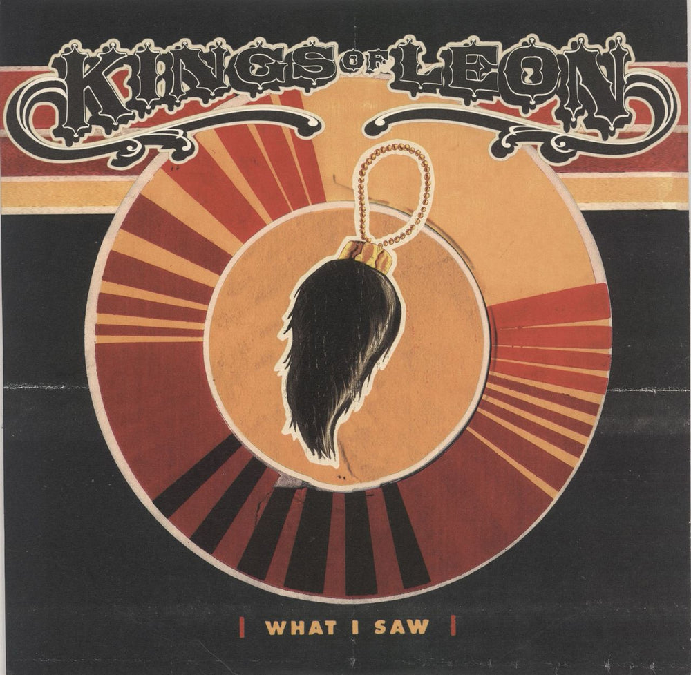 Kings Of Leon What I Saw - Blue Vinyl + Numbered UK 10" vinyl single (10 inch record) HMD22