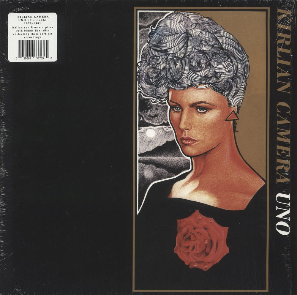 Kirlian Camera Uno + Flexi-disc US vinyl LP album (LP record) DE-073