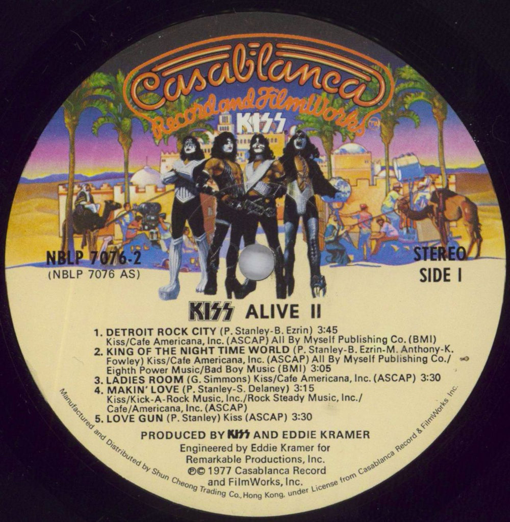 Kiss Alive II - EX - Hype Sticker US 2-LP vinyl record set (Double LP Album) KIS2LAL838578