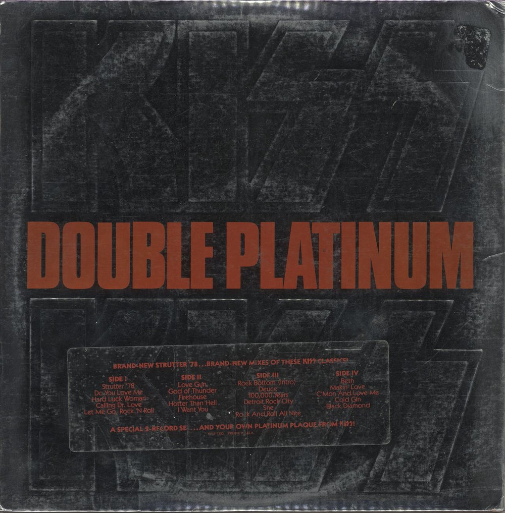 Kiss Double Platinum - EX US 2-LP vinyl record set (Double LP Album)