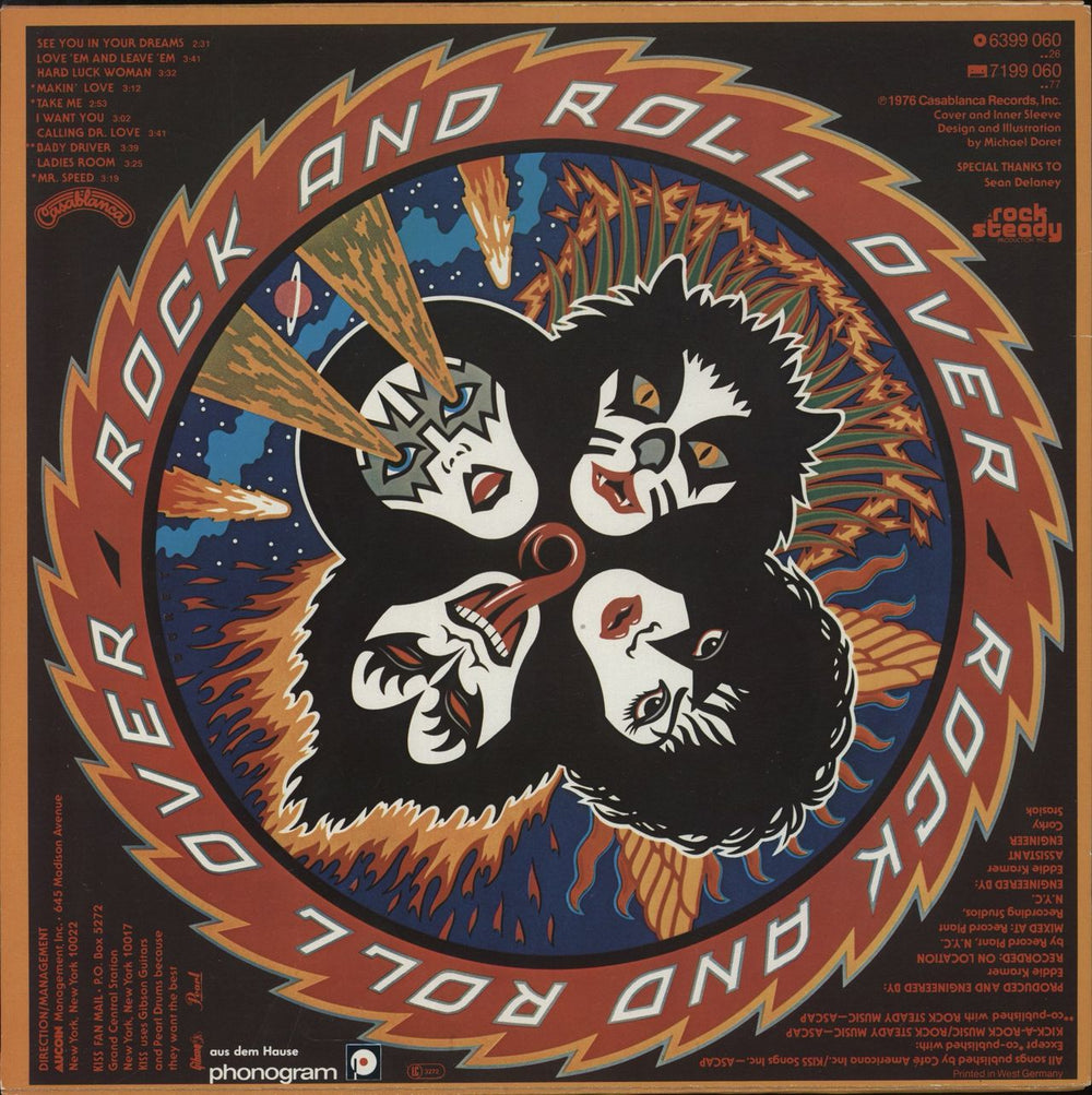 Kiss Rock And Roll Over - Reissue Dutch vinyl LP album (LP record)