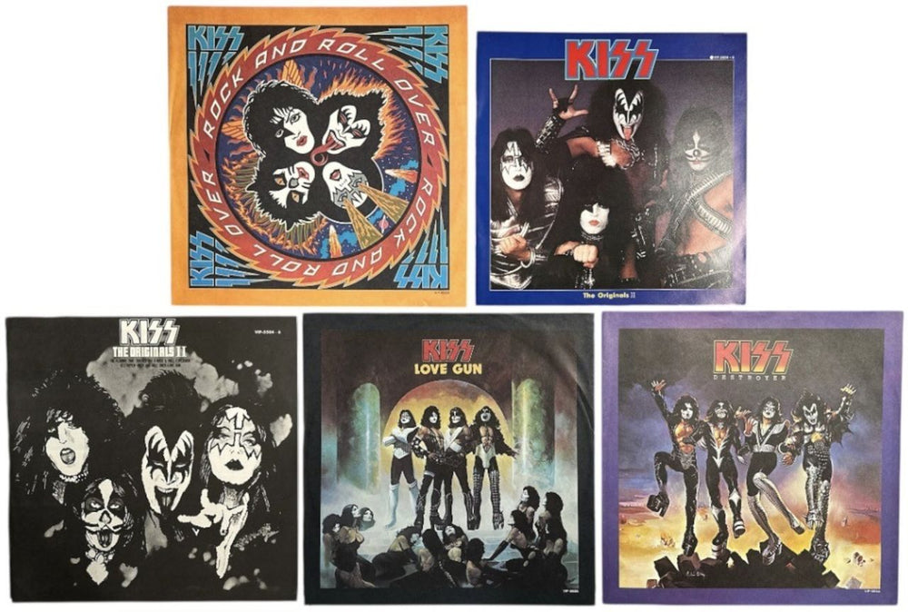 Kiss The Originals II + 2 Booklets & Mask - wol/woc Japanese 3-LP vinyl record set (Triple LP Album) 1978