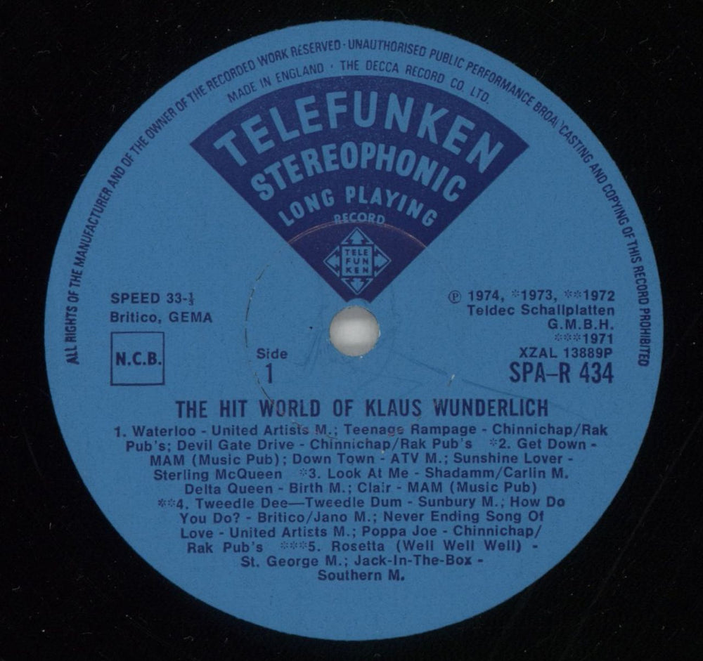 Klaus Wunderlich The Hit World Of Klaus Wunderlich UK vinyl LP album (LP record) KWCLPTH512454