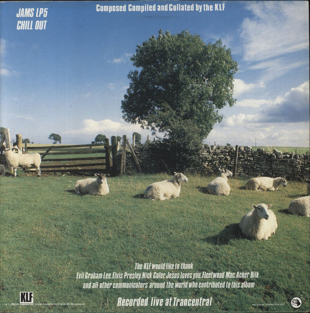 KLF Chill Out - VG UK vinyl LP album (LP record) 5017139310059