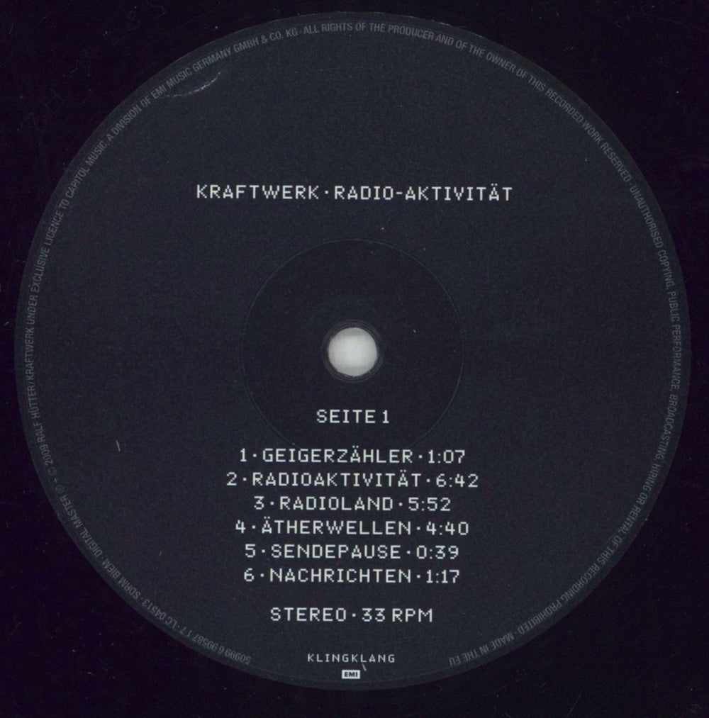 Kraftwerk Radio-Aktivität - 180gm - Opened shrink German vinyl LP album (LP record) KRALPRA854268