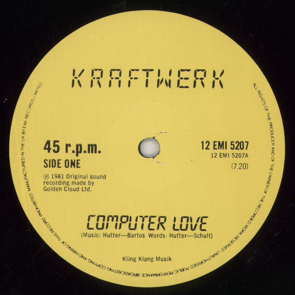 Kraftwerk The Model UK 12" vinyl single (12 inch record / Maxi-single) KRA12TH97353