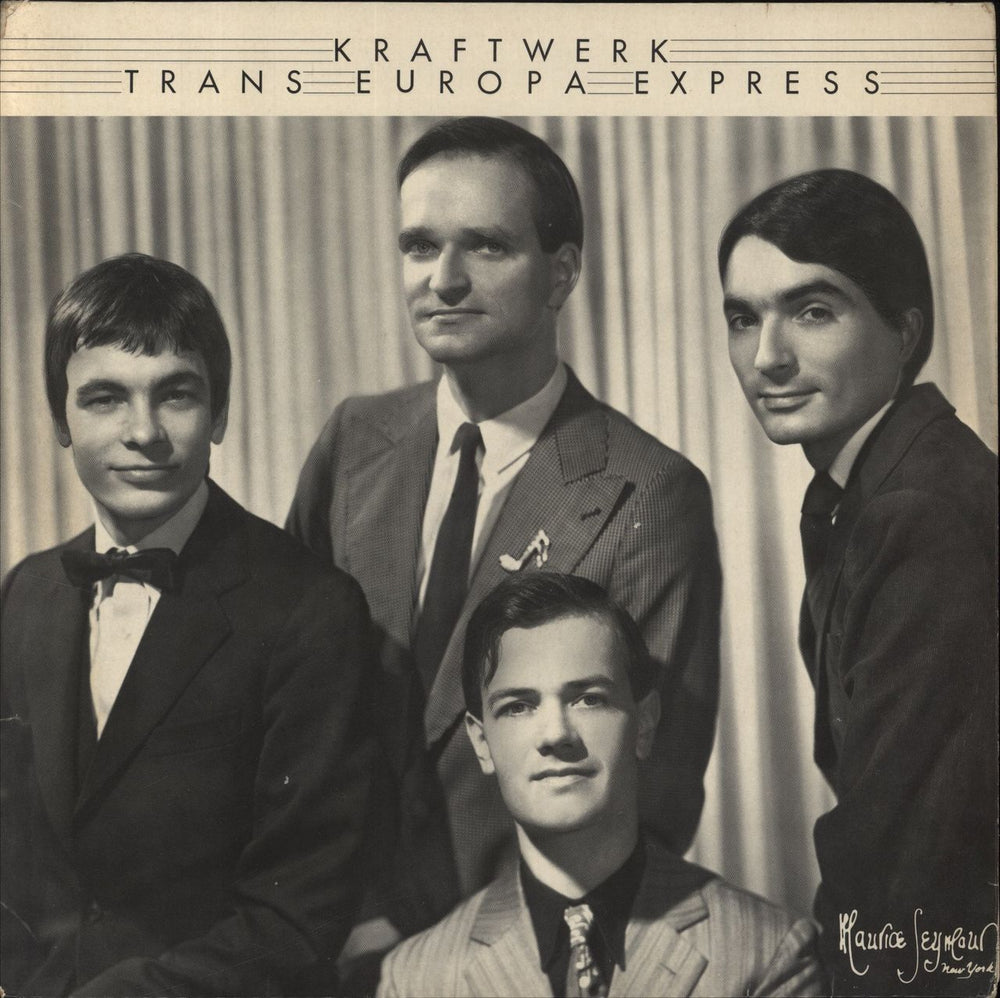 Kraftwerk Trans Europa Express - Lam + Poster German vinyl LP album (LP record) 1C064-82306