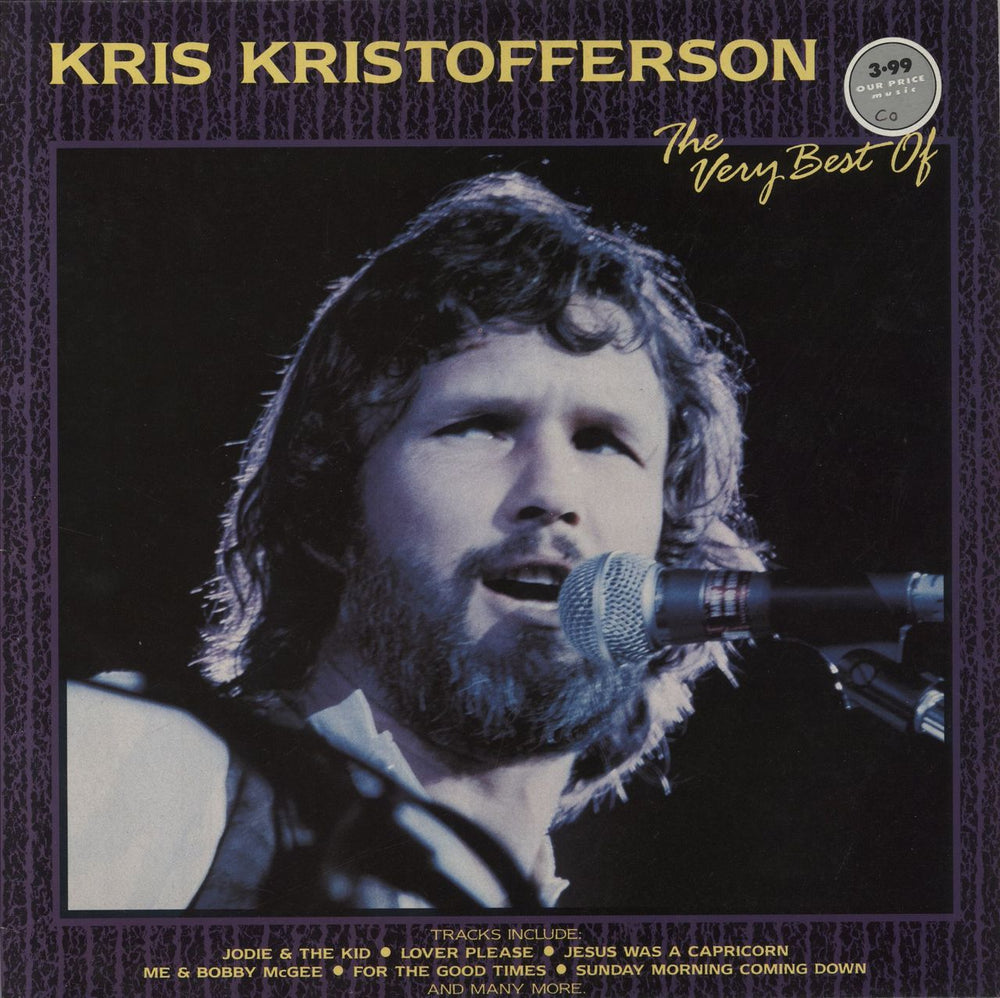 Kris Kristofferson The Very Best Of UK vinyl LP album (LP record) CST005