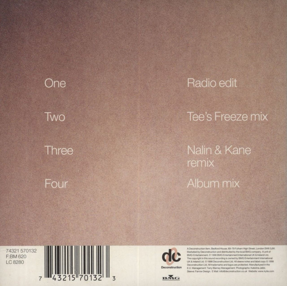 Kylie Minogue Breathe - Part 1 UK CD single (CD5 / 5") 743215701323