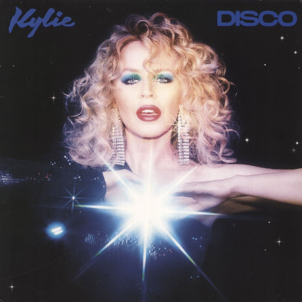 Kylie Minogue Disco - Blue Vinyl UK vinyl LP album (LP record) 538634041