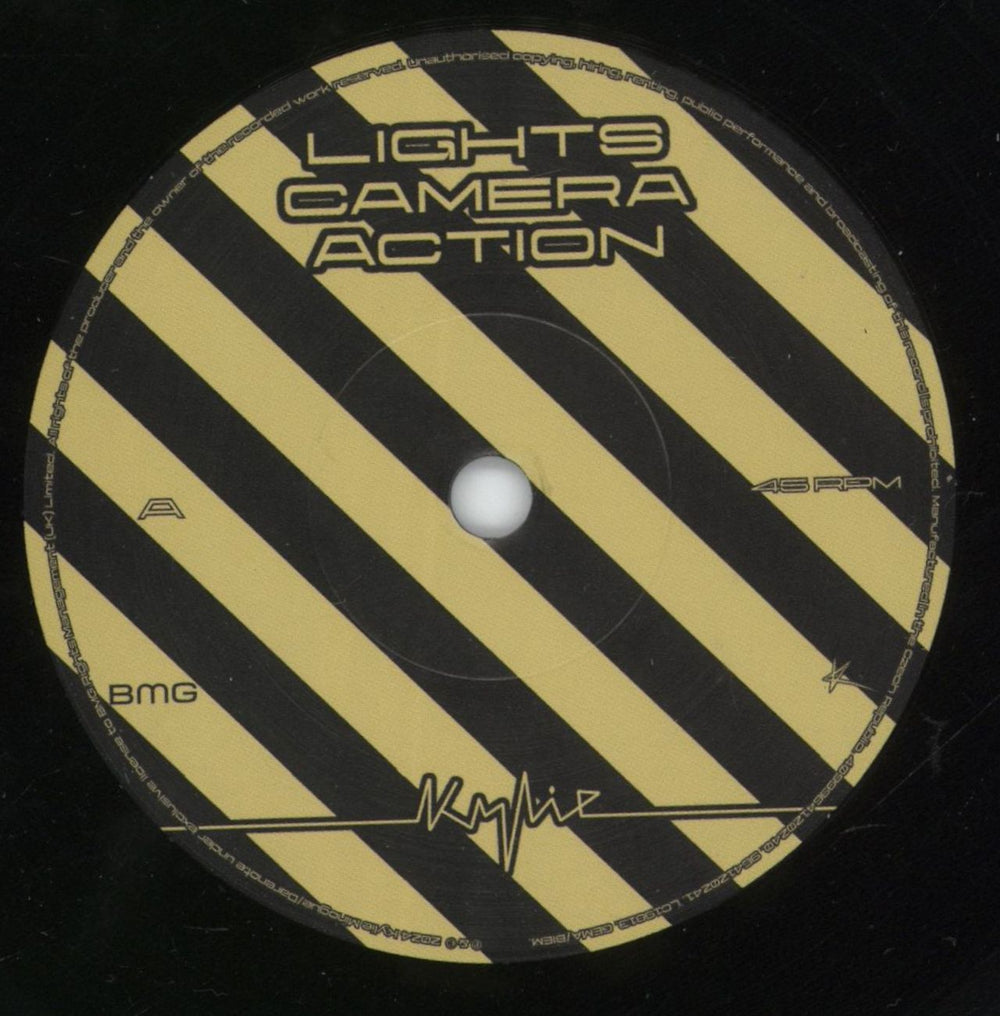 Kylie Minogue Lights Camera Action UK 7" vinyl single (7 inch record / 45) KYL07LI881037