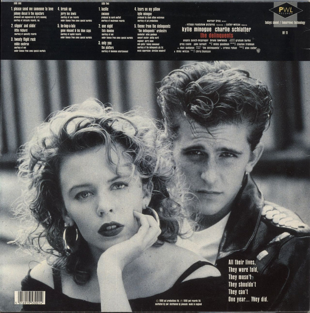 Kylie Minogue The Delinquents Soundtrack UK vinyl LP album (LP record) 5016919530014