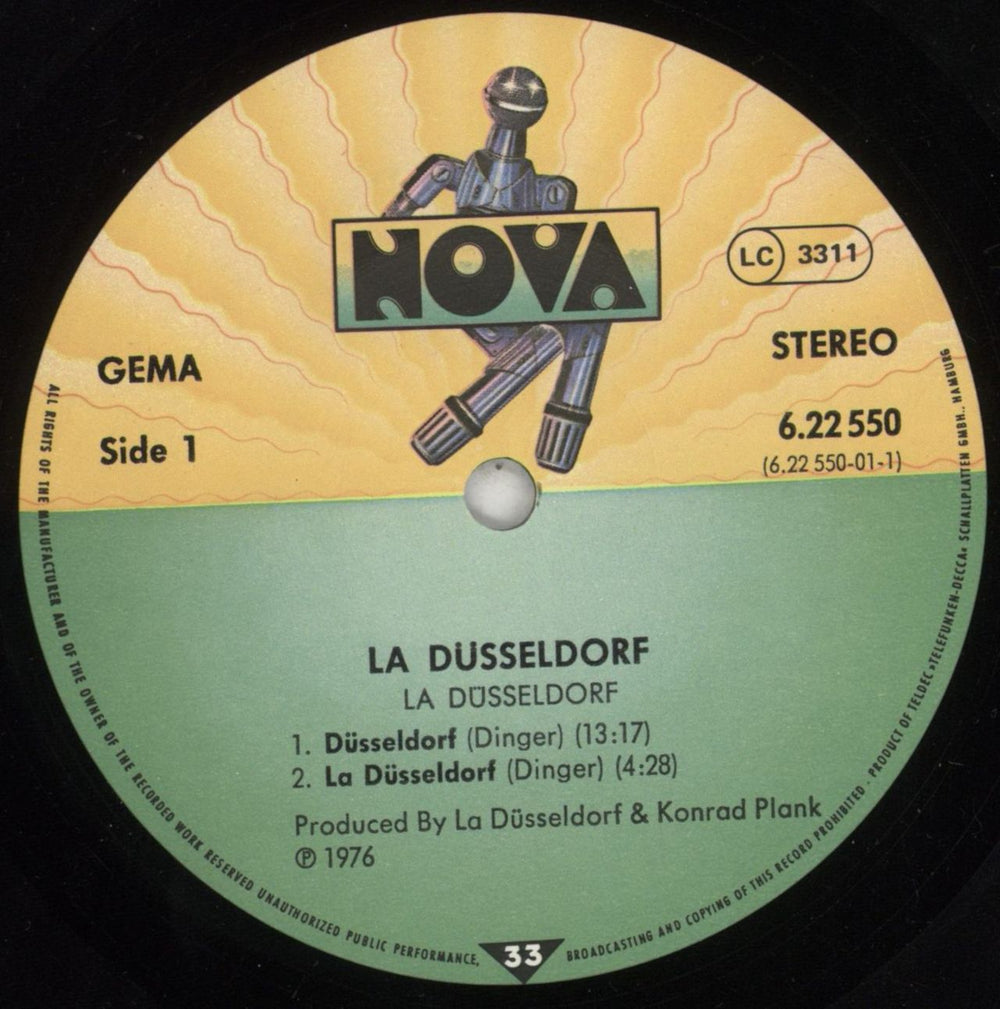 La Dusseldorf La Düsseldorf German vinyl LP album (LP record) LDULPLA852259