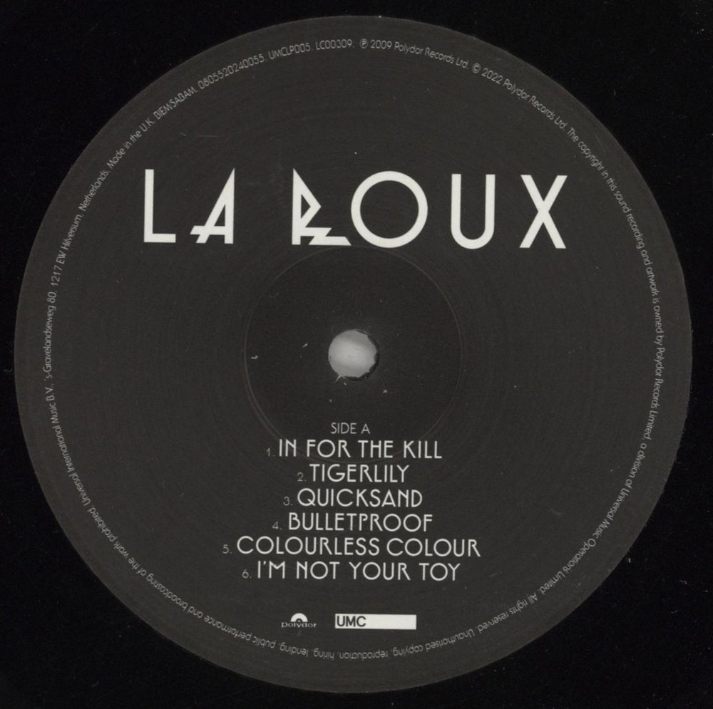 La Roux La Roux + Poster UK vinyl LP album (LP record) OUXLPLA880308