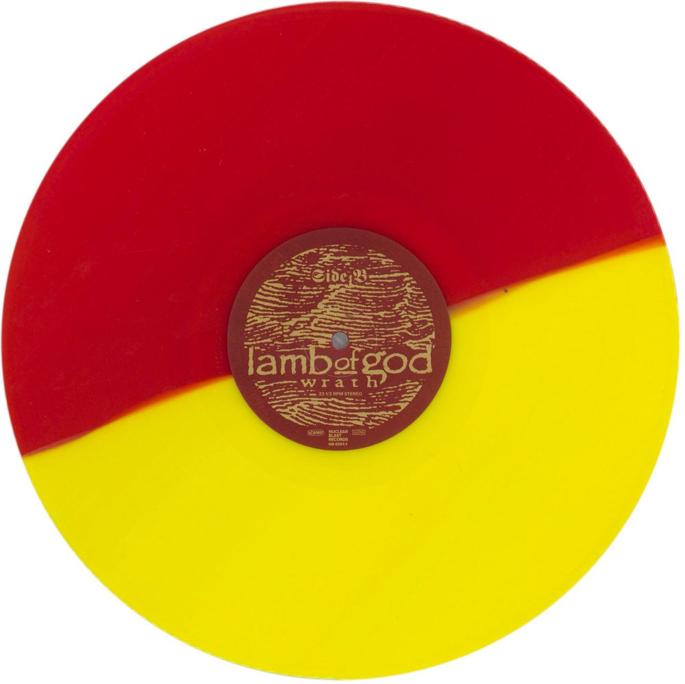 Lamb Of God Wrath - Yellow/Red Vinyl UK vinyl LP album (LP record) LGMLPWR857037