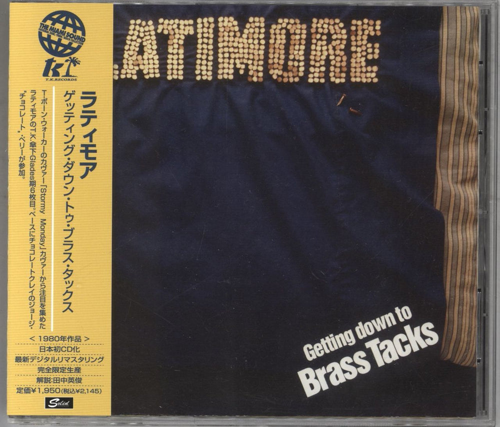 Latimore Getting Down To Brass Tacks Japanese CD album (CDLP) CDSOL-46658