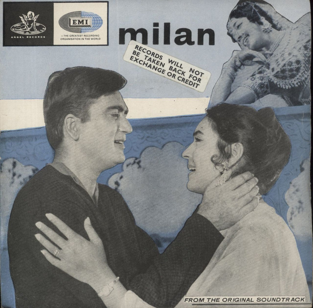 Laxmikant-Pyarelal Milan Indian 7" vinyl single (7 inch record / 45) TAE1307
