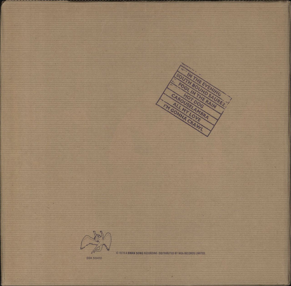 Led Zeppelin In Through The Out Door - 1st A - Complete - EX UK vinyl LP album (LP record)