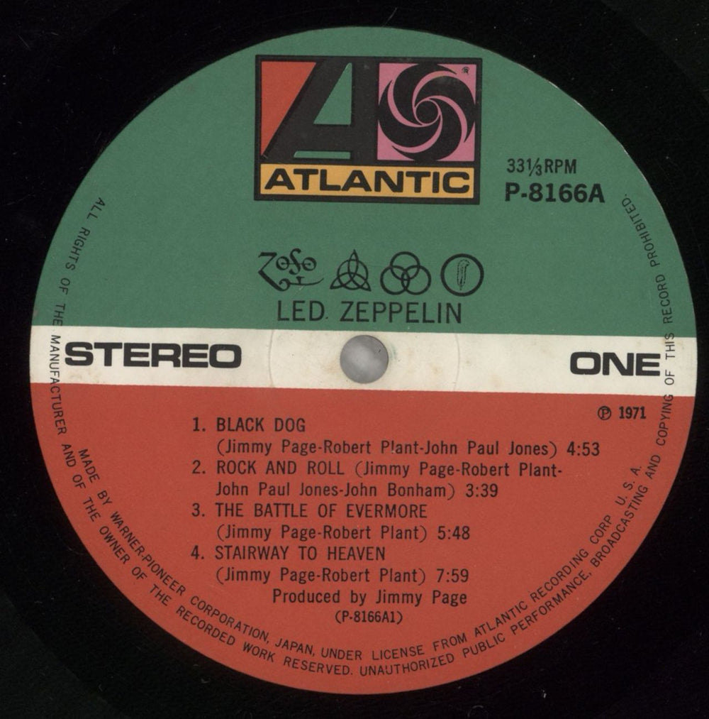 Led Zeppelin Led Zeppelin IV - 2nd - EX Japanese vinyl LP album (LP record) ZEPLPLE597613