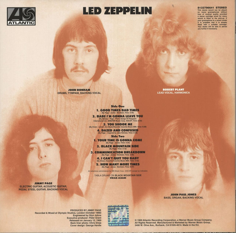 Led Zeppelin Led Zeppelin - Remastered 180 Gram - Sealed UK vinyl LP album (LP record) 081227966416