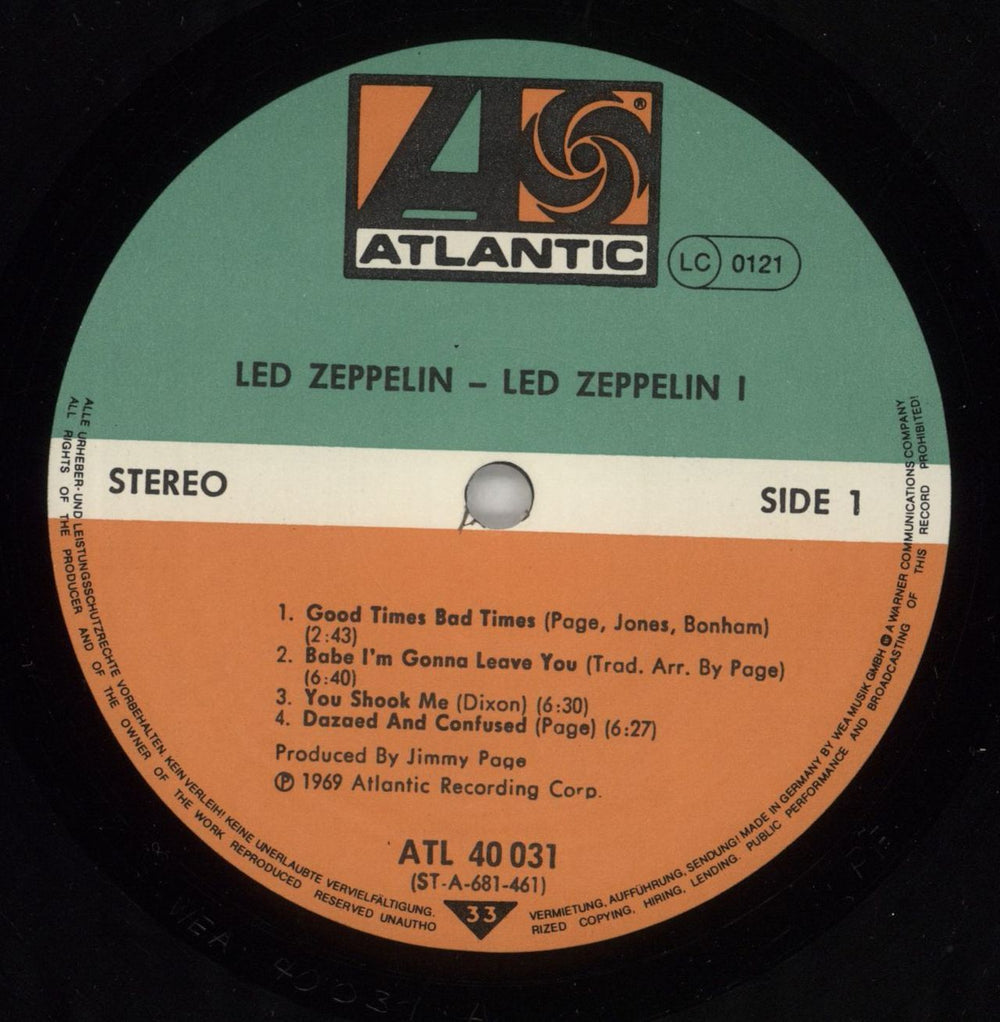 Led Zeppelin Led Zeppelin - Shrink German vinyl LP album (LP record) ZEPLPLE864367